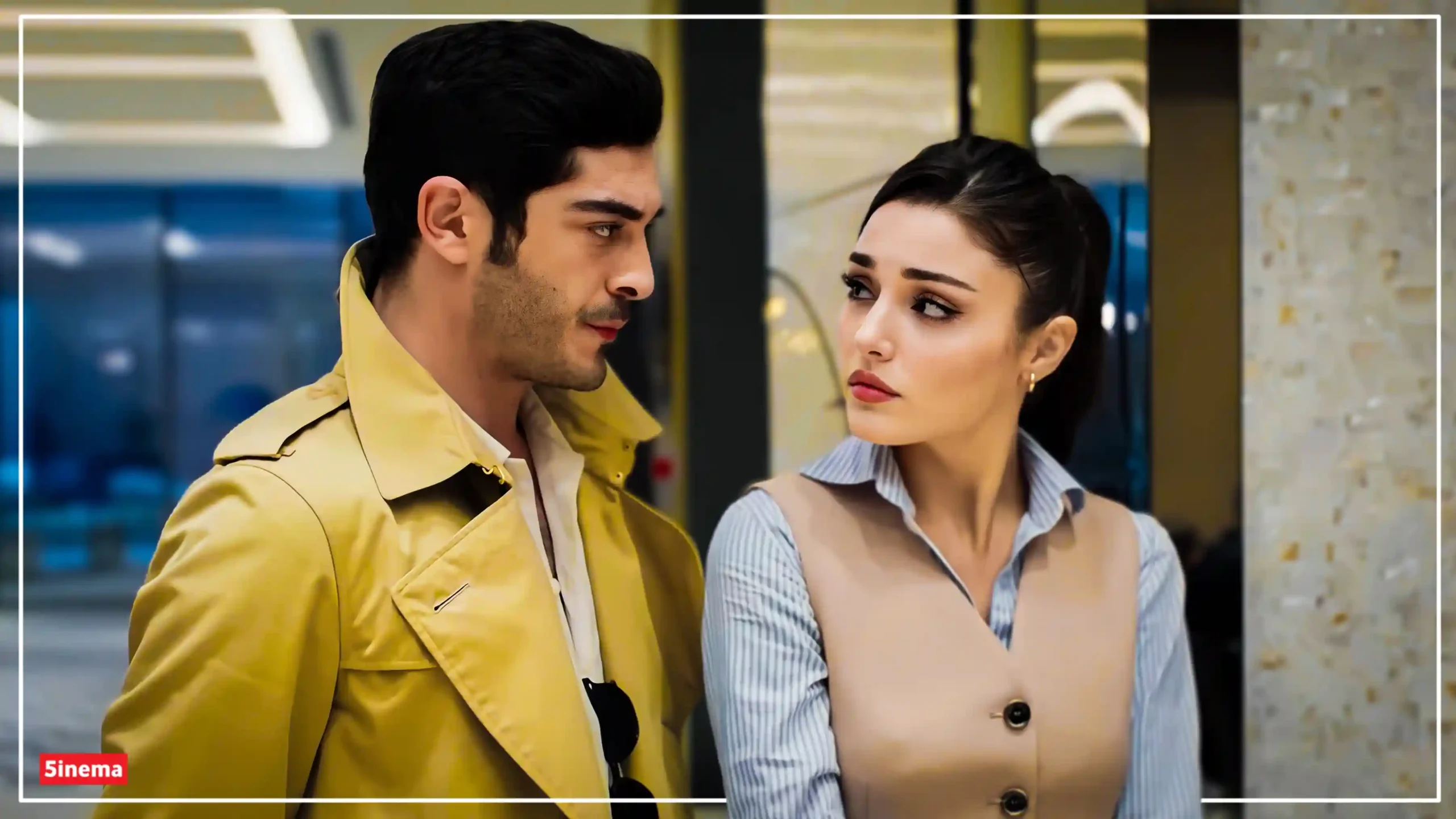 Hande Erçel with Burak Deniz in Another Love (Bambaşka Biri) Drama